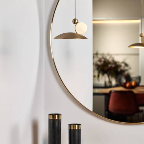 Carpyen Equilibrium LED hanglamp, Ø 18cm, goud