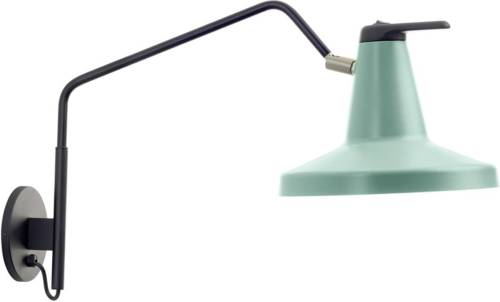 Carpyen Garçon wandlamp, lange arm, mint/zwart