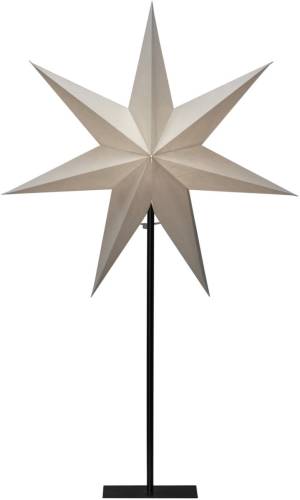 Konstsmide Christmas Sfeerlamp papieren ster, 7 punten wit hoogte 80 cm