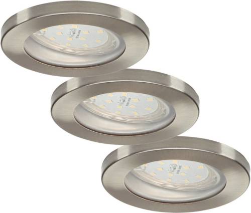 ELC Delfan LED badkamer-inbouwlampen, 3 stuks