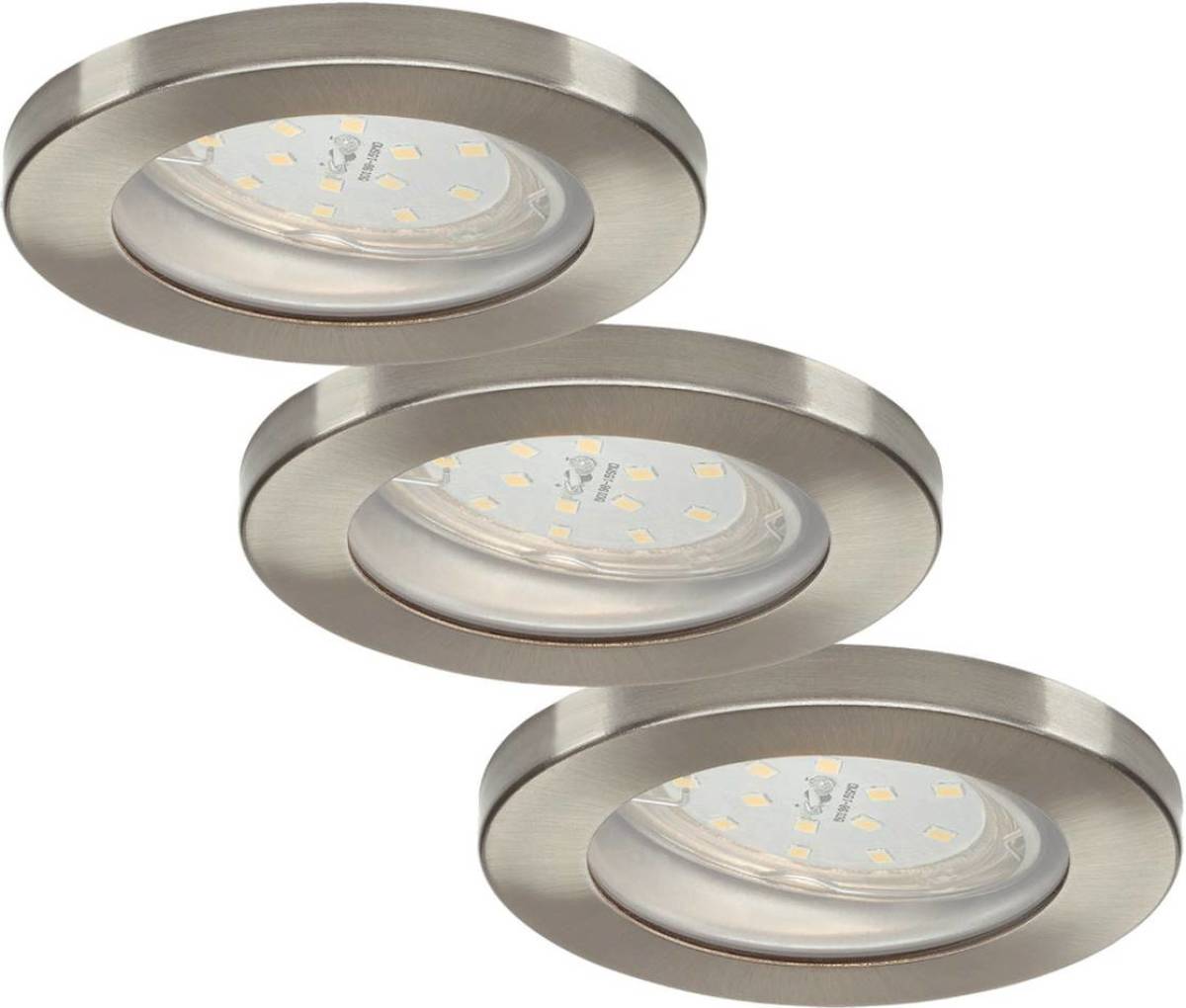 ELC Delfan LED badkamer-inbouwlampen, 3 stuks