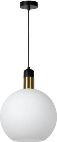 Lucide Julius hanglamp, 1-lamp, opaal, Ø 28 cm