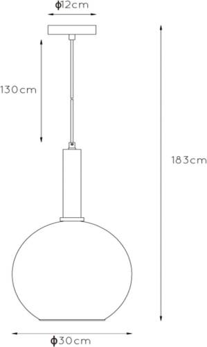 Lucide Hanglamp Marius, zwart, 1-lamp