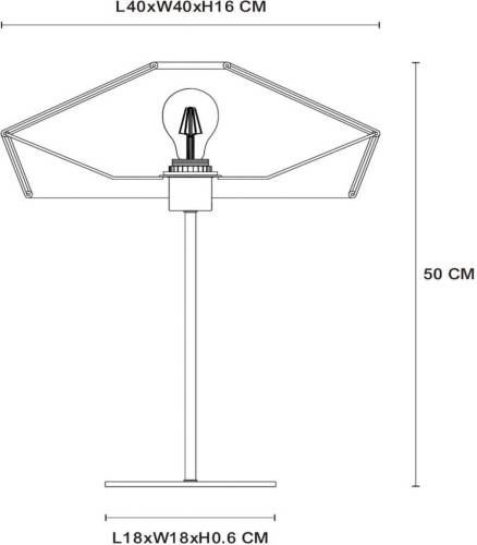Lucide Tafellamp Yunkai van papier