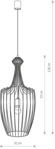 Nowodvorski Lighting Hanglamp Luksor L in zwart