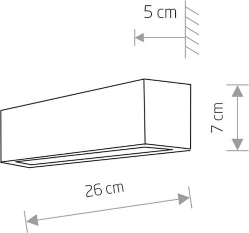 Nowodvorski Lighting Wandlamp Straight XS, breedte 26 cm, wit