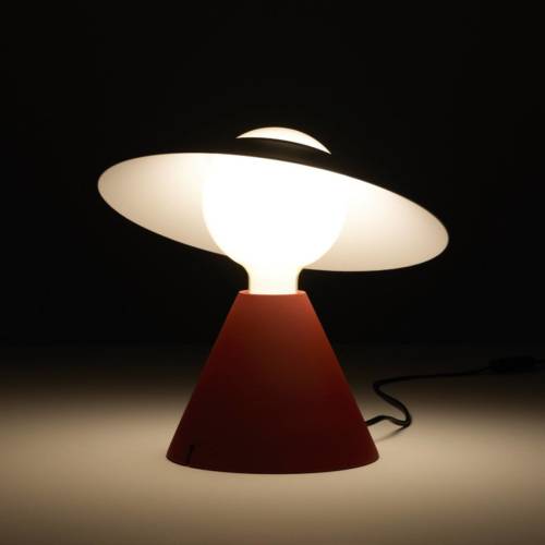 STILNOVO Fante LED tafellamp, 2.700 K, rood