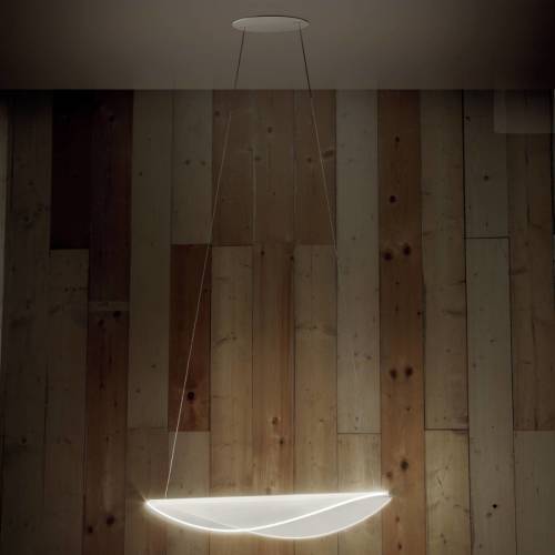 STILNOVO LED hanglamp Diphy, wit Lengte 75,6 cm