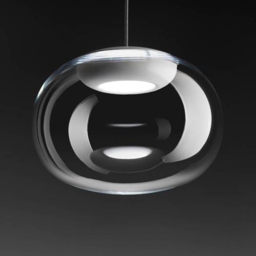 STILNOVO La Mariée LED hanglamp transparant/wit