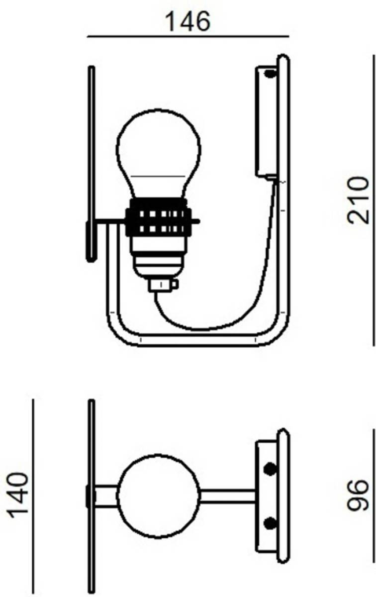 STILNOVO Bugia LED wandlamp, 1-lamp geel
