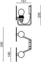STILNOVO Bugia LED wandlamp 2-lamps groen