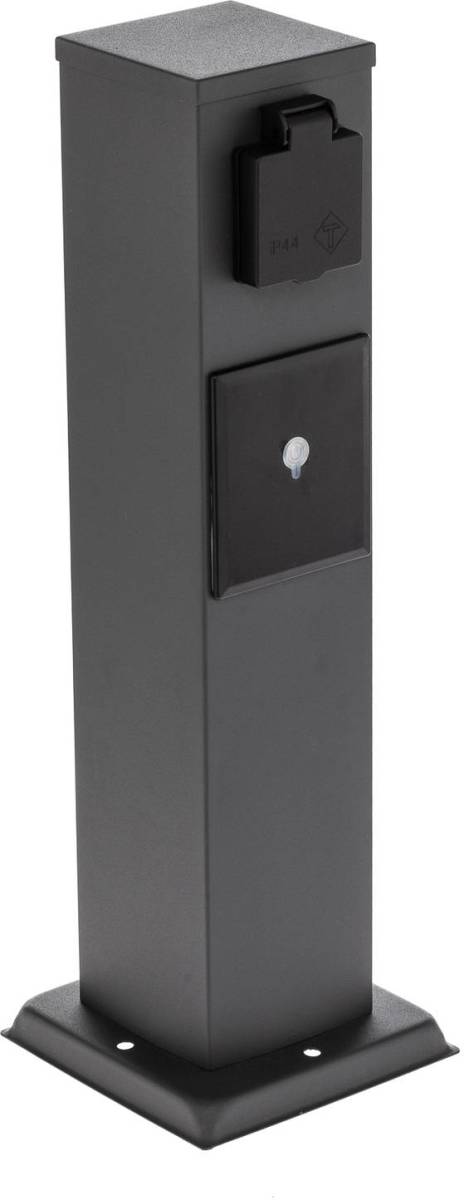 PRIOS Smart contactdooszuil WLAN 40cm zandgrijs Tuya