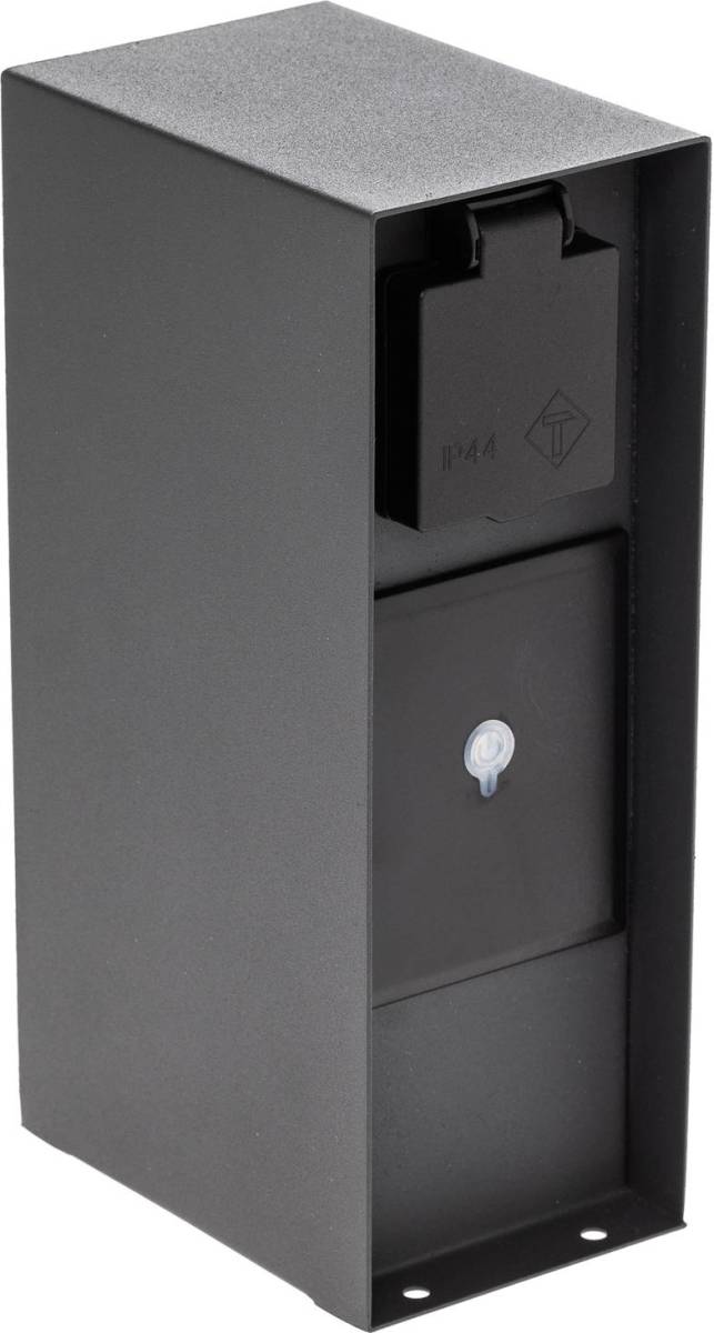 PRIOS Smart contactdooszuil WLAN 23cm zandgrijs Tuya