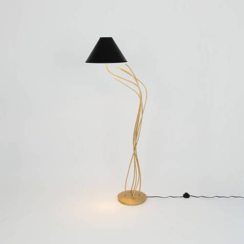 HOLLÄNDER Vloerlamp Ischia 1-lamp zwart/goud