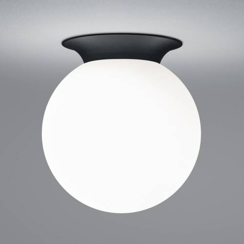 HELL Blob plafondlamp, opalen glazen bol, Ø 20 cm