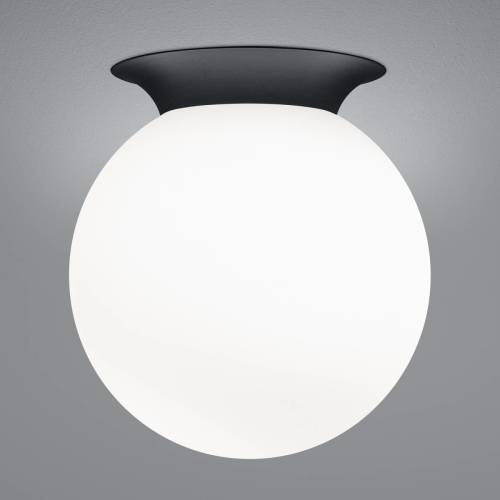 HELL Blob plafondlamp, opalen glazen bolkap, Ø 25 cm