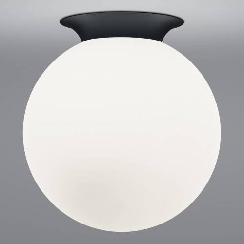 HELL Blob plafondlamp, opalen glazen bolkap, Ø 30 cm