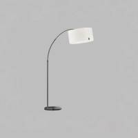 SCHÖNER WOHNEN Bowe boog-vloerlamp, zwart/wit