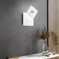Fischer & Honsel LED wandlamp Hennes, 18x18cm, wit