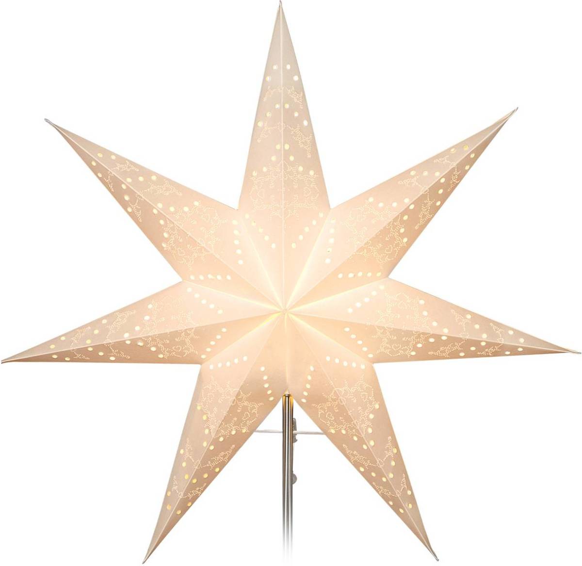 STAR TRADING Papieren vervangster Sensy Star wit Ø 54 cm