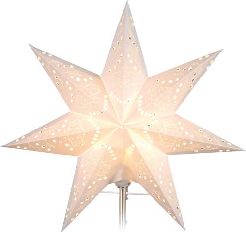 STAR TRADING Papieren vervangster Sensy Star wit Ø 34 cm