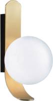 Viokef Wandlamp Polina, bolkap van glas, goud