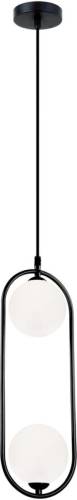 Viokef Hanglamp Fancy, 2-lamps, zwart