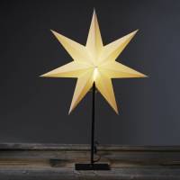 STAR TRADING Staande ster Frozen, 7-punten, zwart/ster wit