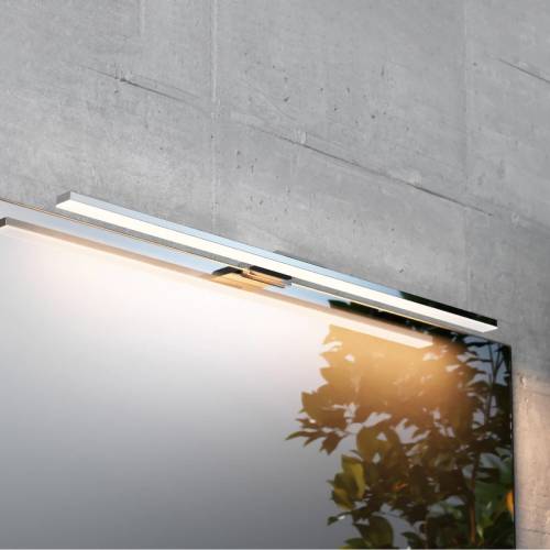 MCJ LED spiegellamp Triga IP44, chroom, 60cm, 3.000K