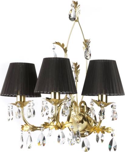 ONLI Wandlamp Kare 3-lamps goud/zwart