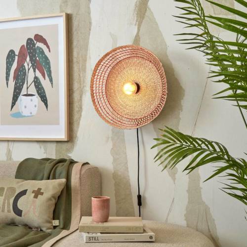 GOOD & MOJO Pantanal wandlamp, naturel/rood