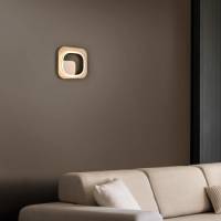 Trio Lighting LED wandlamp Lugo, goud-zwart switch dim