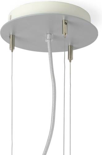 Domus LED hanglamp LARAwood M, walnoot, Ø 43 cm