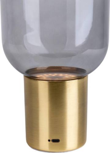 Naeve Leuchten Näve LED decoratie-tafellamp Albero met accu, voet goud