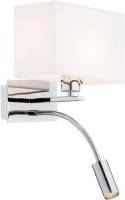 EULUNA Wandlamp Harry, hoekig, chroom/chroom/wit
