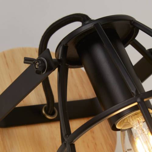 Searchlight Wandlamp Cage II met roosterkap