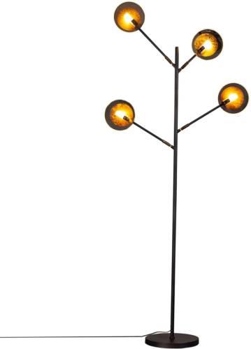 By Rydéns Turno vloerlamp, zwart, 4-lamps