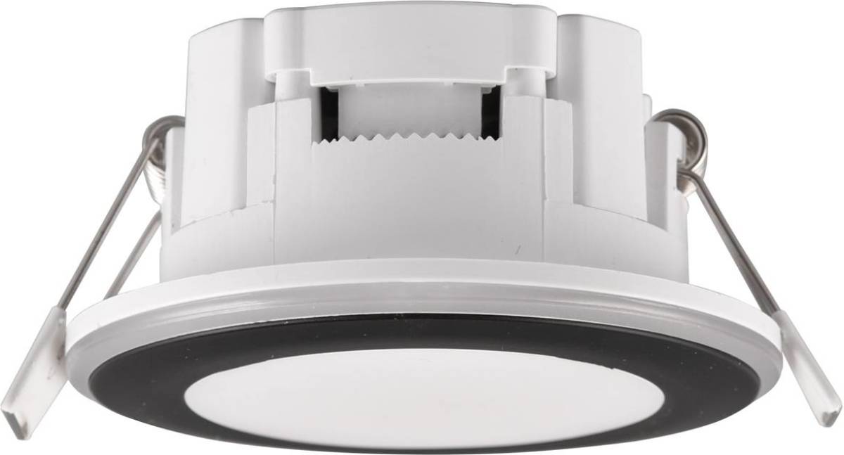 Trio Lighting LED downlight Argus RGBW afstandsbed. Ø8cm zwart