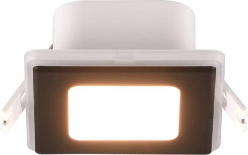 Trio Lighting LED inbouwlamp Nimbus IP44 8,5x8,5cm 830 zwart