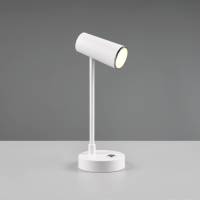 Reality Leuchten LED tafellamp Lenny CCT met accu, wit
