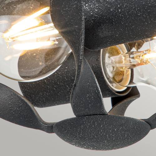 QUOIZEL Plafondlamp Bradbury, 2-lamps, grijs
