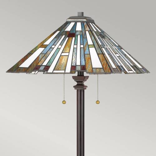 QUOIZEL Vloerlamp Maybeck in Tiffany-design