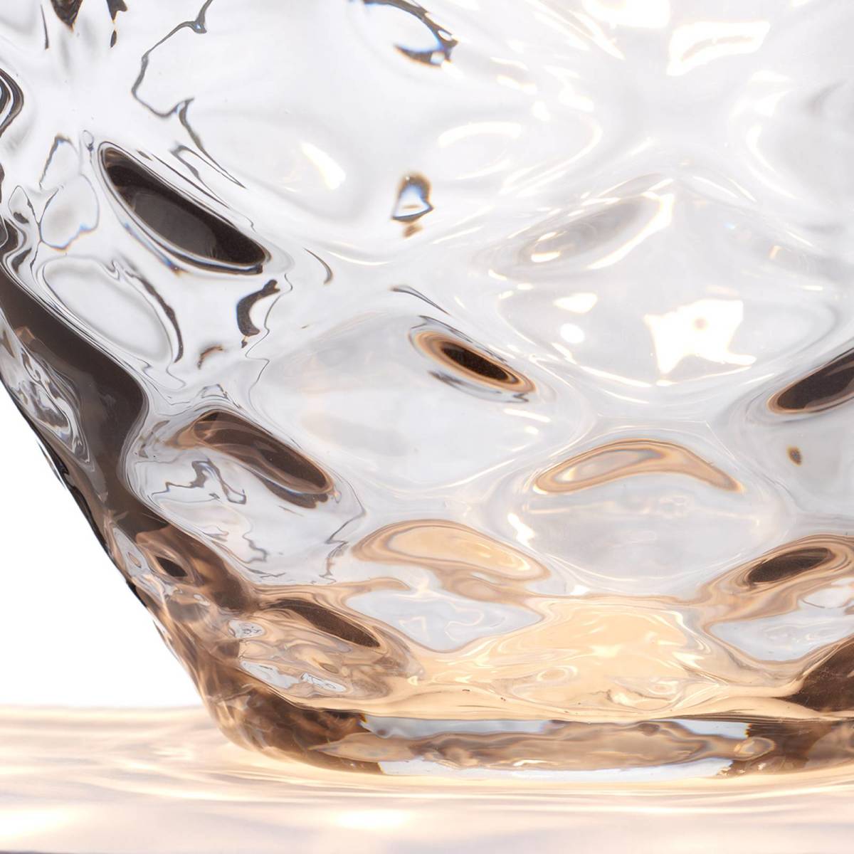 Quintiesse Samara tafellamp, Ø 45,7 cm, grijs, stof, glas, 2-lamps
