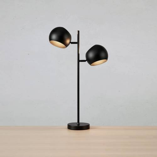 Markslöjd Tafellamp Edgar, 2-lamps, zwart