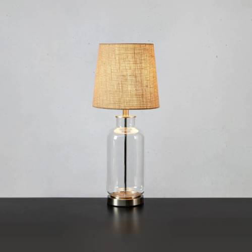 Markslöjd Costero tafellamp, naturel/transparant, 61,5 cm