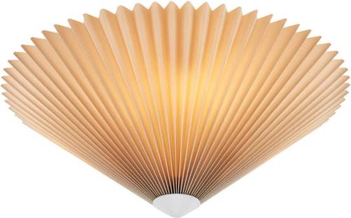 Markslöjd Plisado plafondlamp, beige, Ø 42 cm