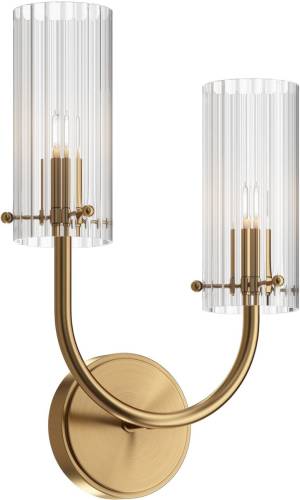 Maytoni Arco wandlamp, links hoger, 2-lamps