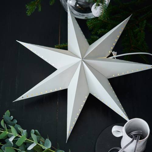 Markslöjd Lively decoratieve ster, hangend, grijs, Ø 60 cm