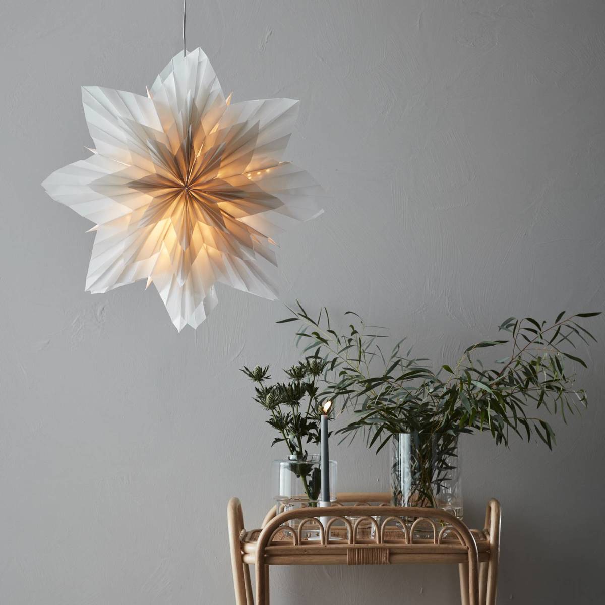 Markslöjd Decoratie ster Neela van papier, hangend, Ø 60cm