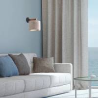 EULUNA Wandlamp Deva Nature, textiel, hout